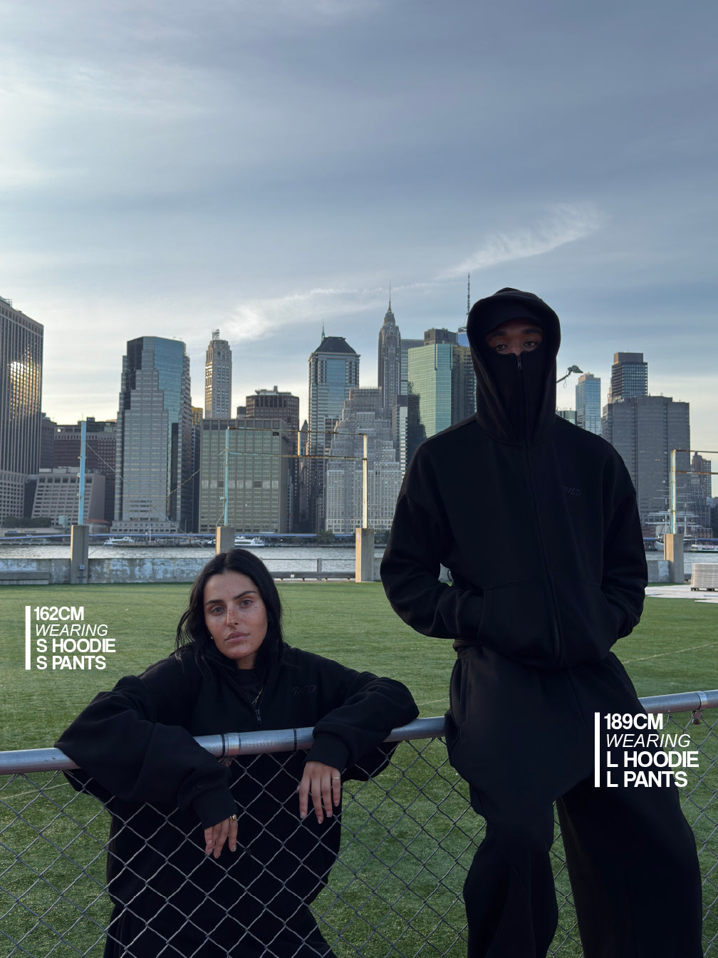 ALL BLACK - BALACLAVA ZIP HOODIE