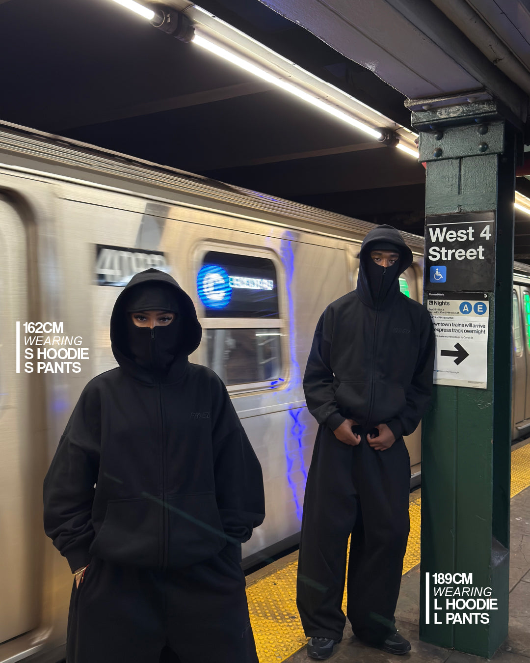 ALL BLACK - BALACLAVA ZIP HOODIE