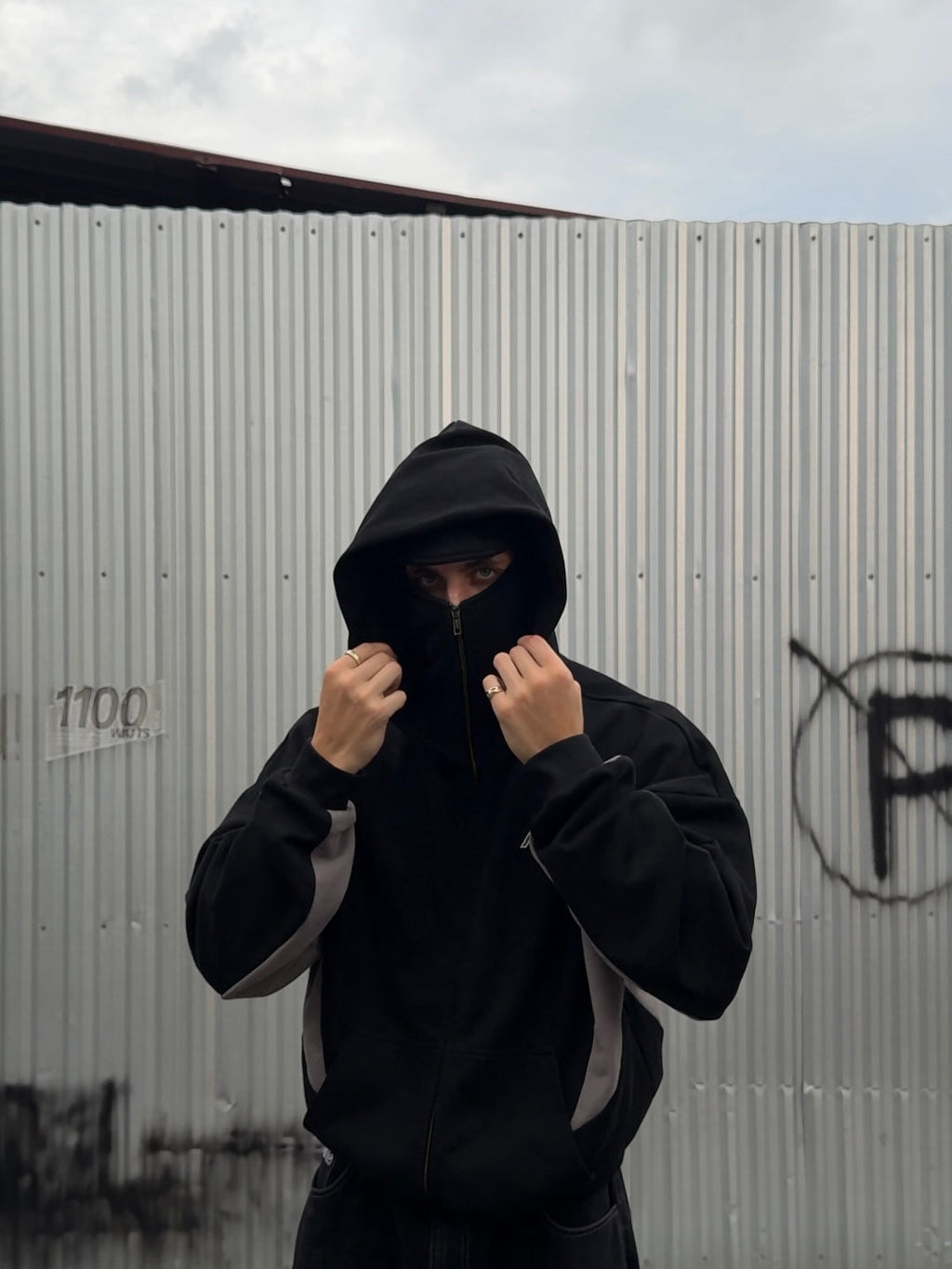 BLACK/GREY - BALACLAVA TRACKSUIT