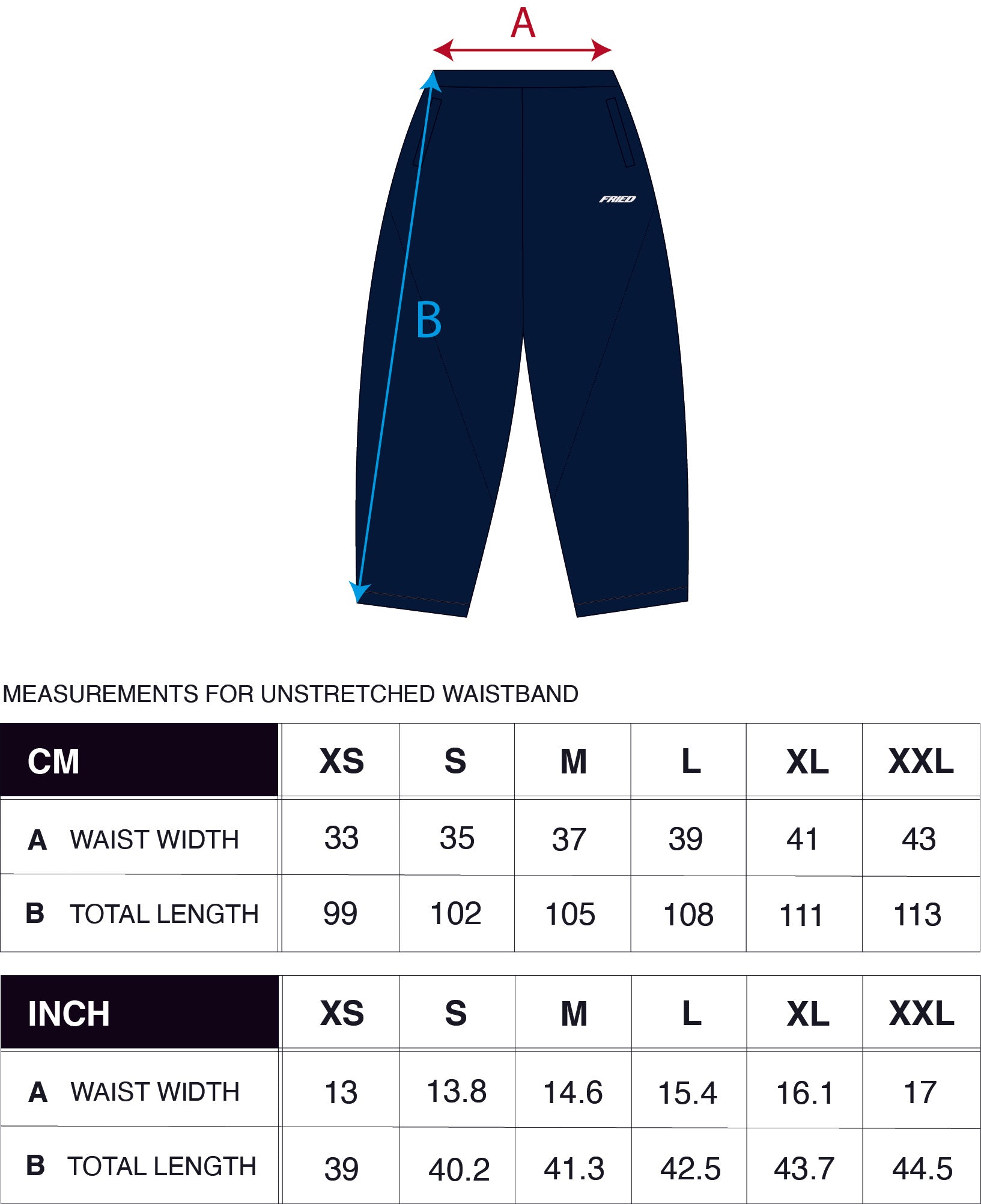 DARK BLUE - OPEN LEG JOGGER