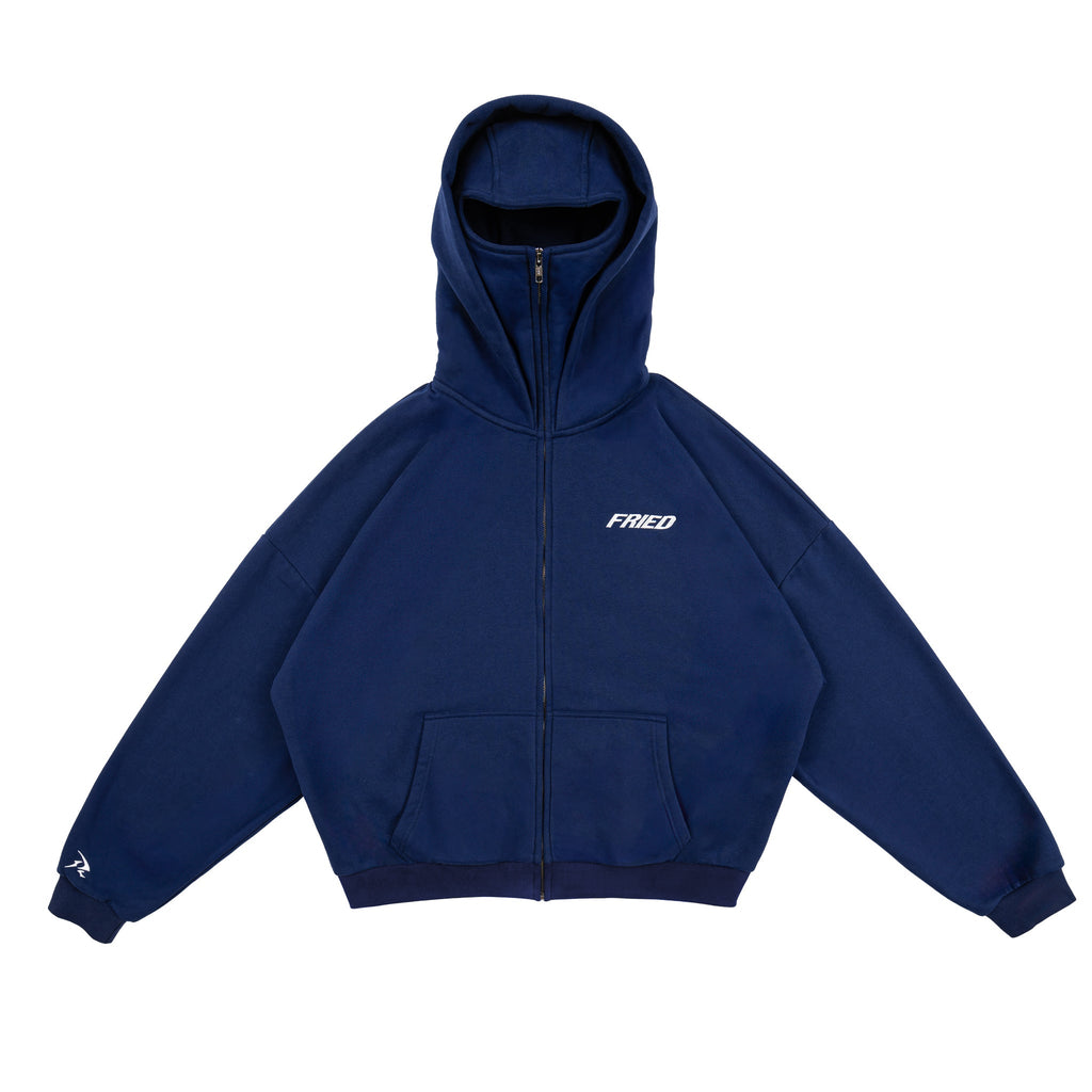 DARK BLUE - BALACLAVA ZIP HOODIE