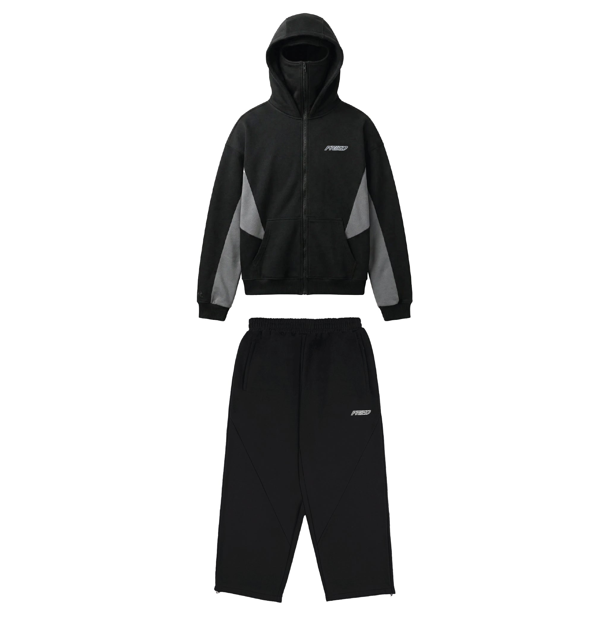 BLACK/GREY - BALACLAVA TRACKSUIT