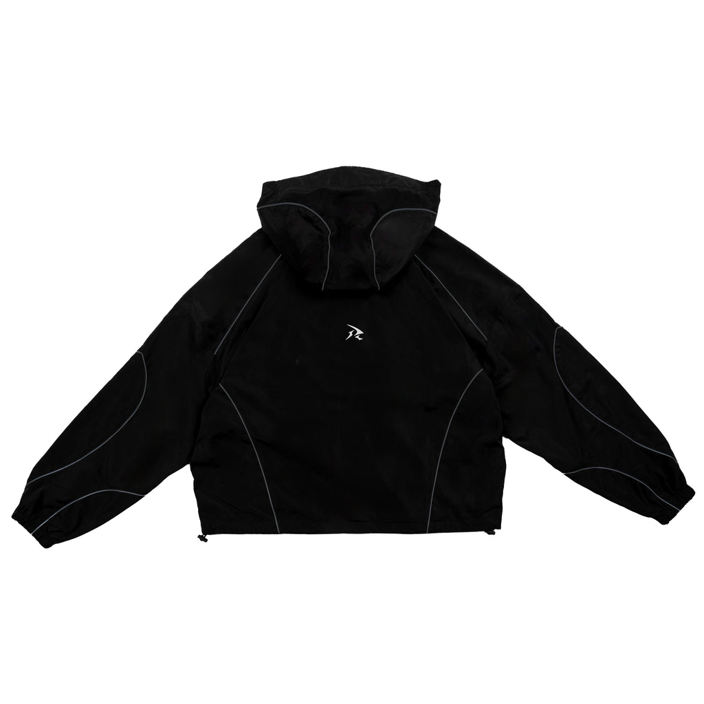 BLACK - WATERPROOF ZIP HOODIE