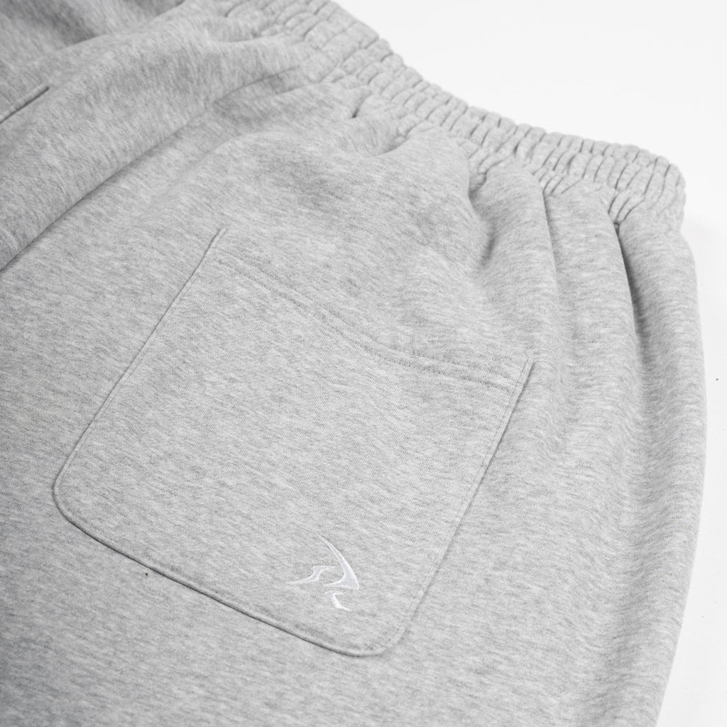 MELANGE GREY - OPEN LEG JOGGER
