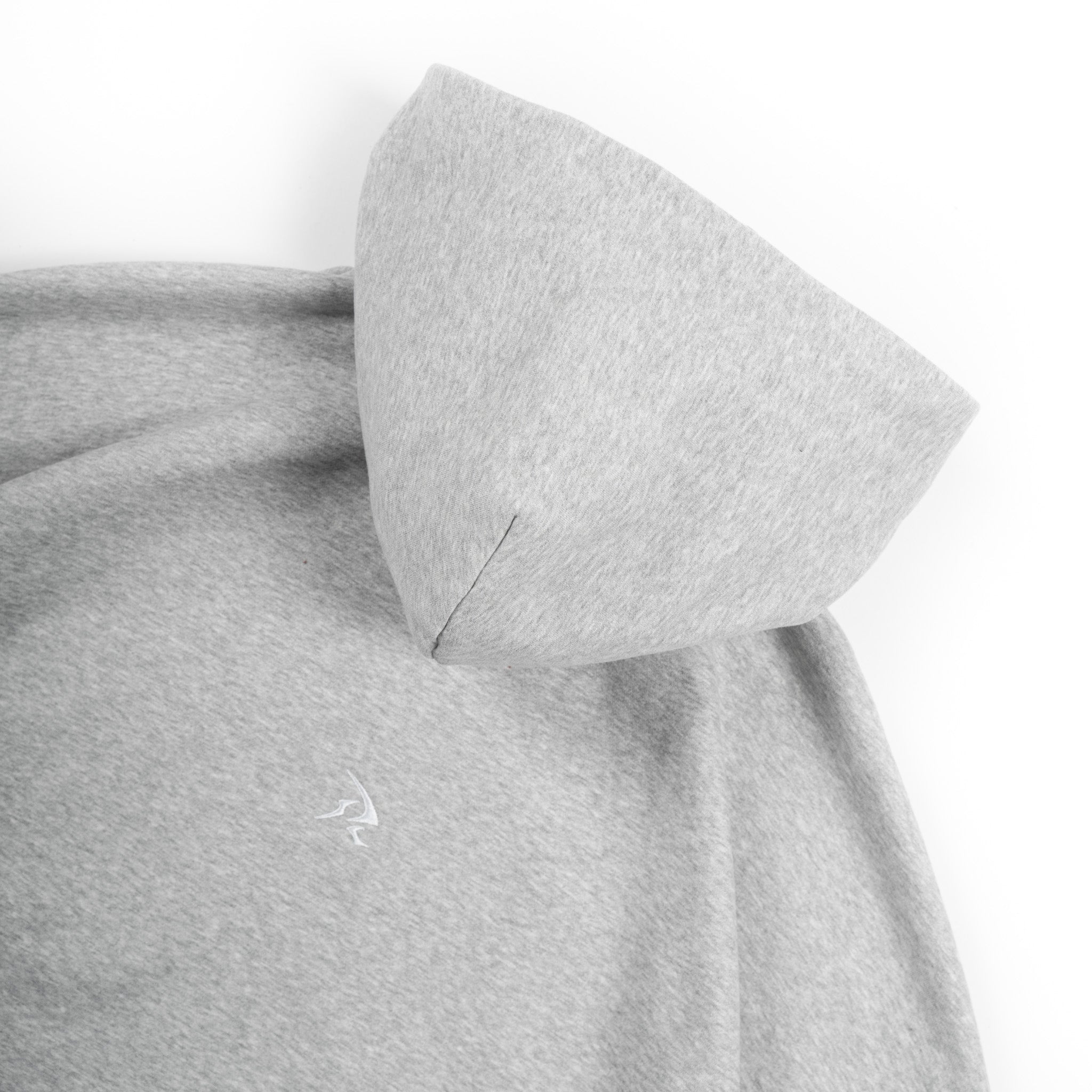 MELANGE GREY - BALACLAVA ZIP HOODIE