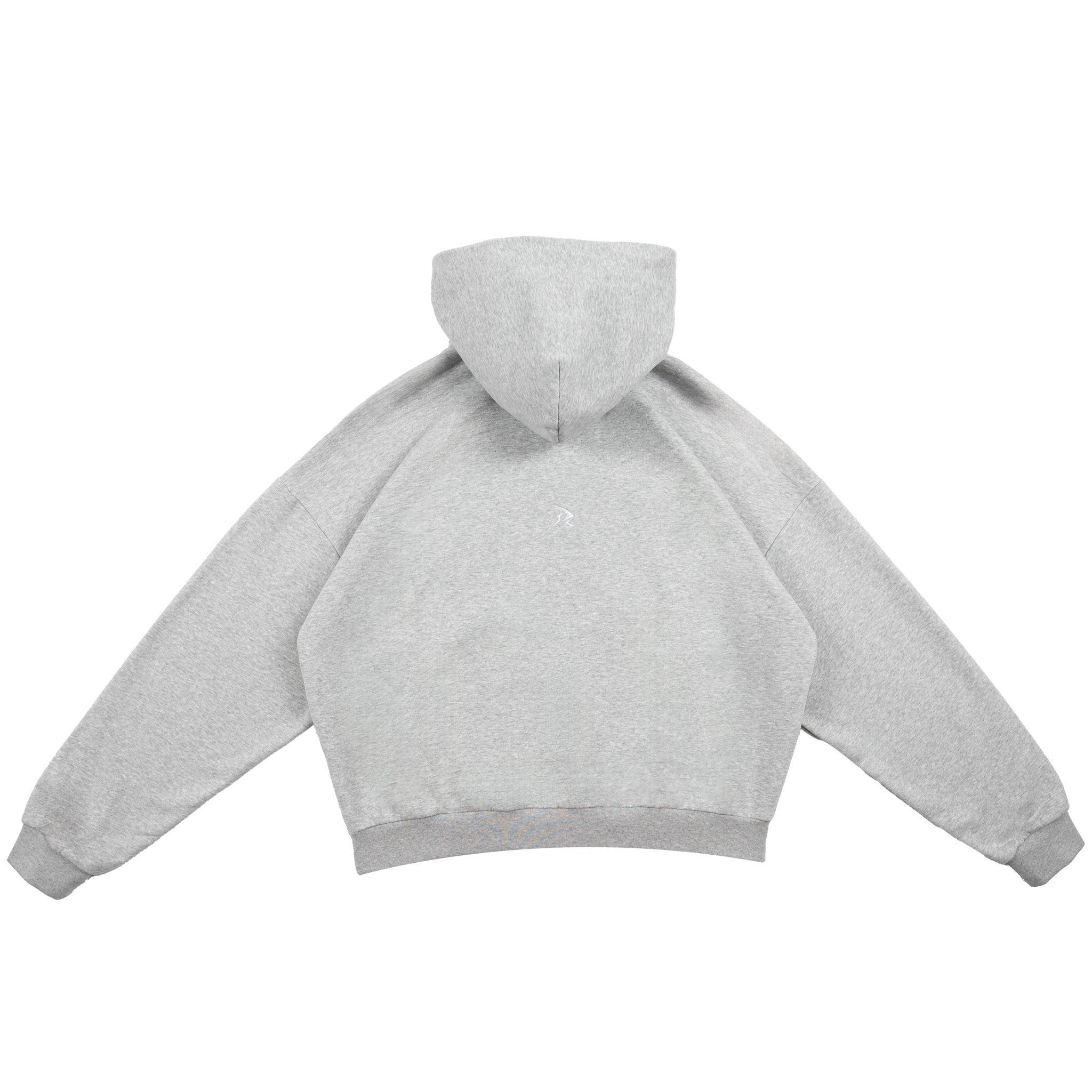 MELANGE GREY - BALACLAVA ZIP HOODIE