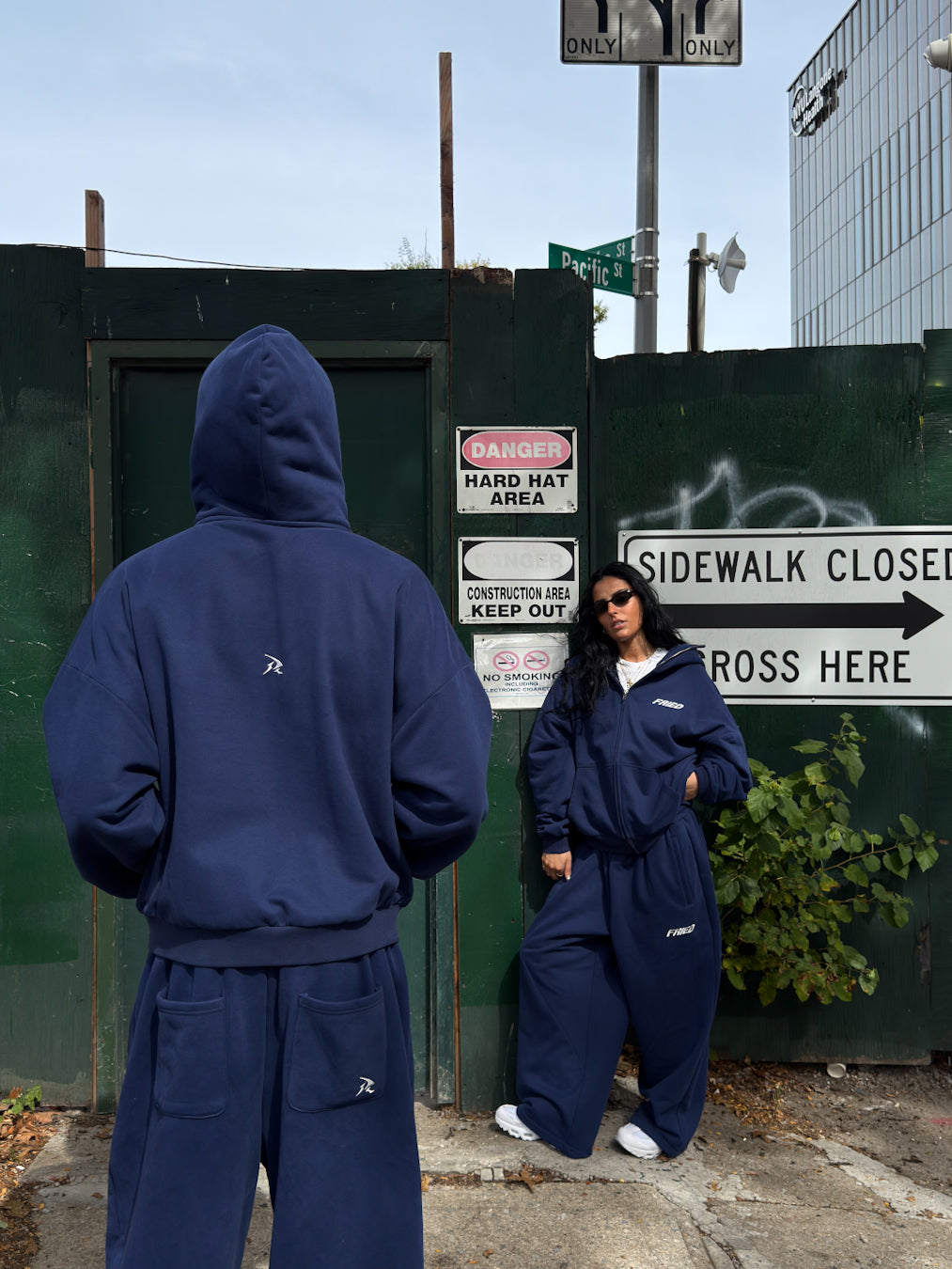 DARK BLUE - BALACLAVA ZIP HOODIE