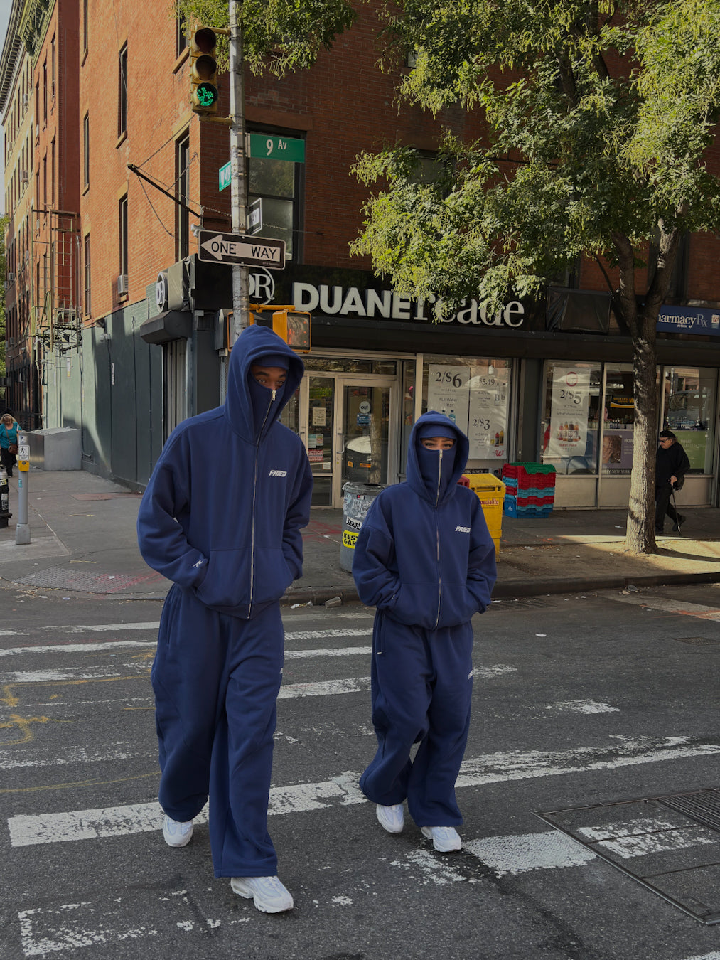 DARK BLUE - BALACLAVA ZIP HOODIE