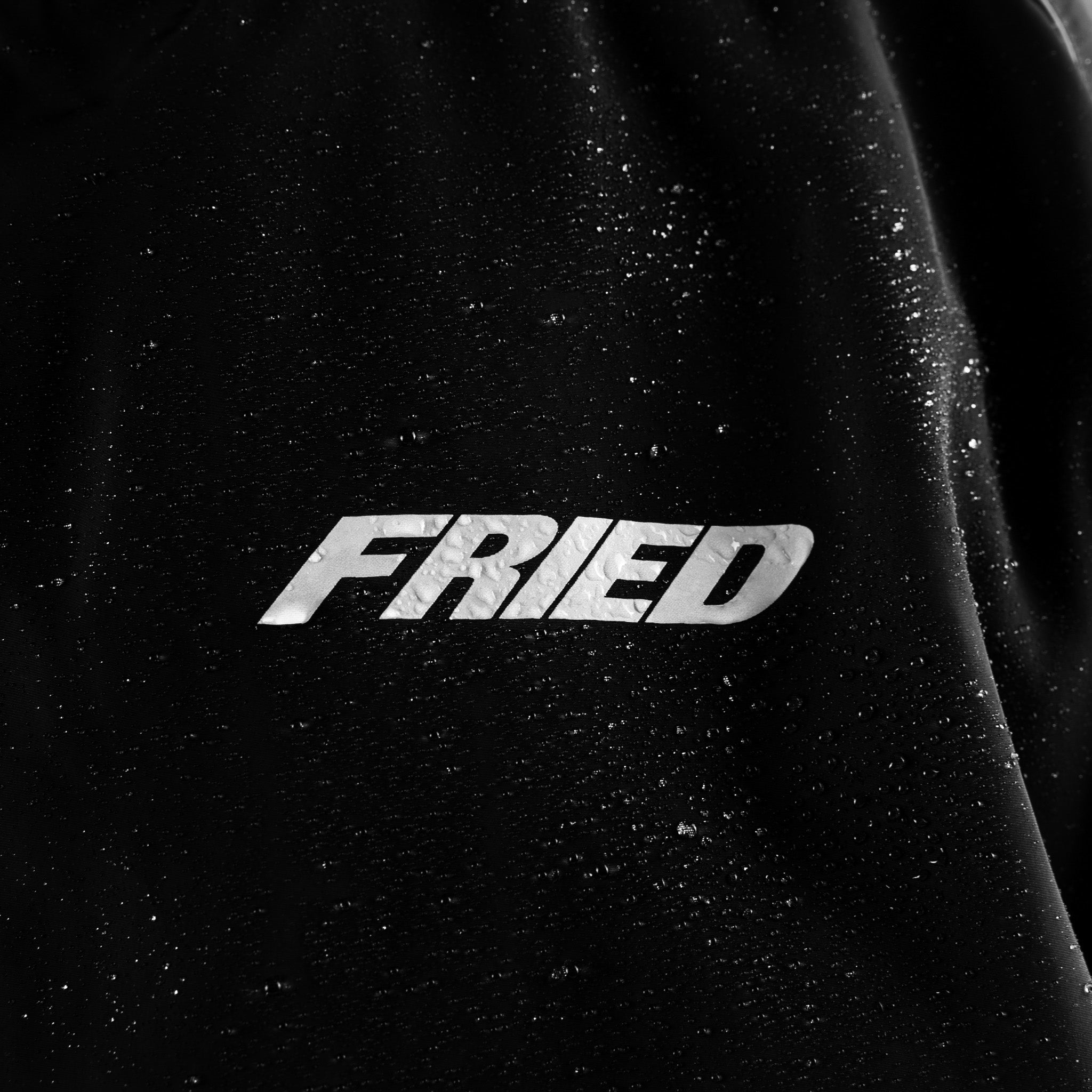 BLACK - WATERPROOF ZIP HOODIE